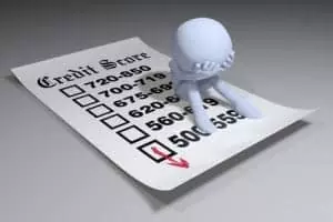 declining credit score