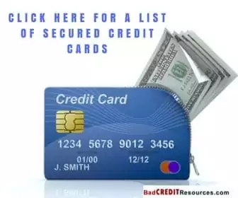 list of secured credit cards