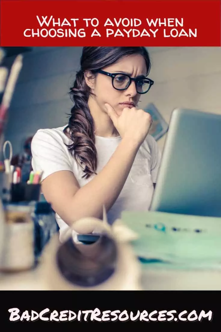 what to avoid when choosing the best payday loan for your needs