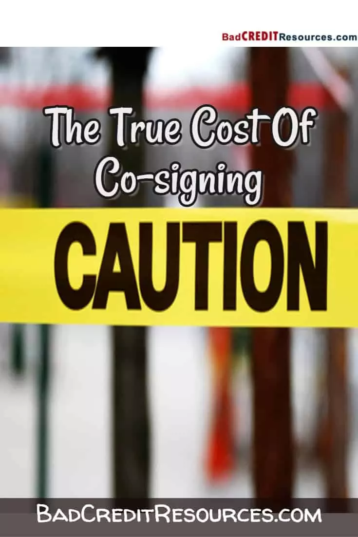 Do you know that by co-signing for someone, you maybe putting your financial health at risk? Read here about the true cost of co-signing, how to decide if you should co-sign and what you can do to protect your credit if you decide to co-sign