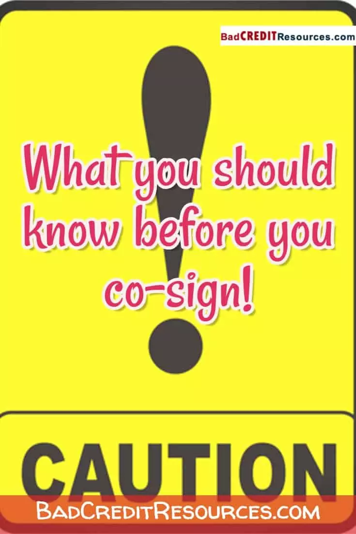 Thinking about helping a friend or family member out by co-signing for them? Before you sign that contract, here is what you need to know about co-signing on loans or credit cards. 