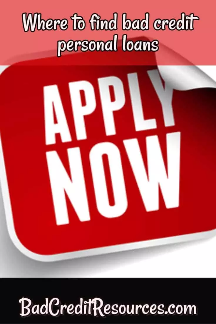 where to find bad credit personal loans