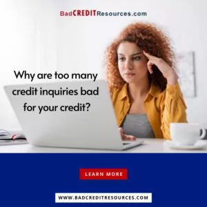 too many credit inquiries